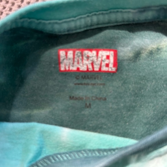 Marvel size kids medium tie dye green long sleeve shirt - Picture 3 of 7